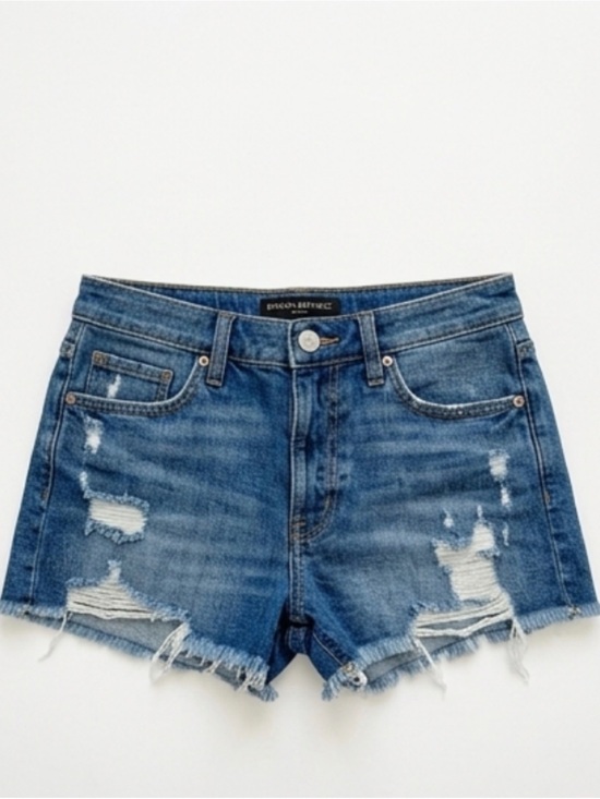 Universal Thread Pants - Universal Thread High Rise Distressed Blue Denim Shorts Sz 6 NWOT